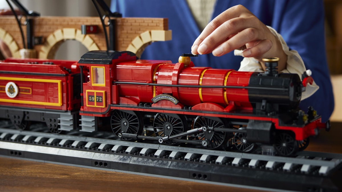 The LEGO Hogwarts Express designer video has a few secrets