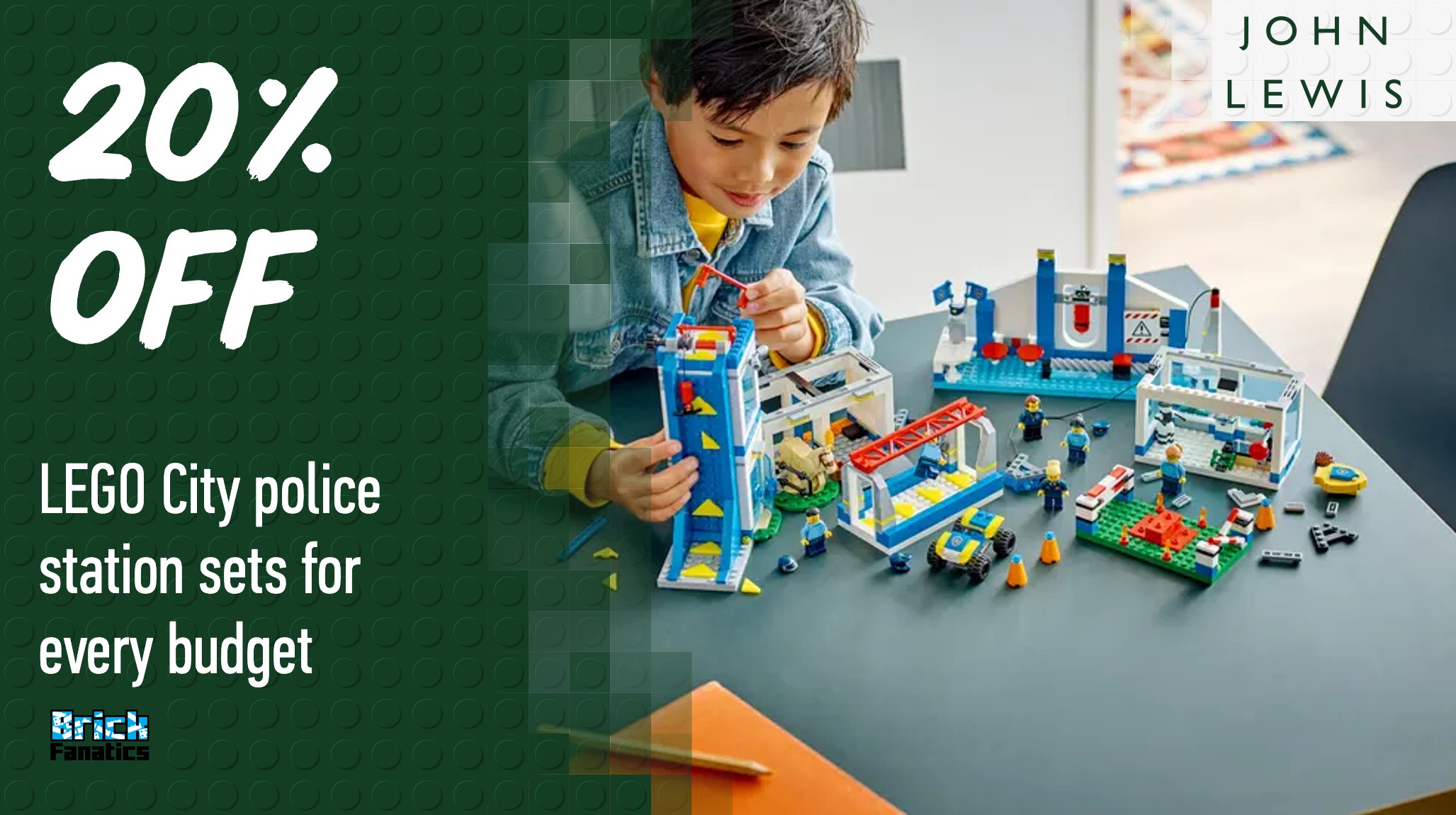 LEGO City police station sets now discounted at John Lewis