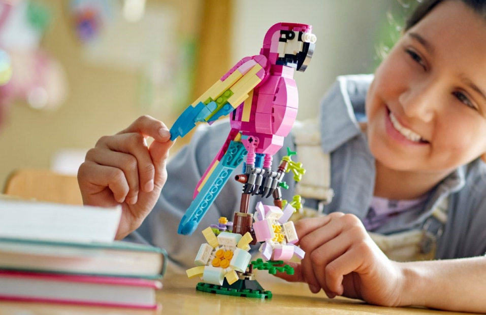 LEGO creator pink parrot