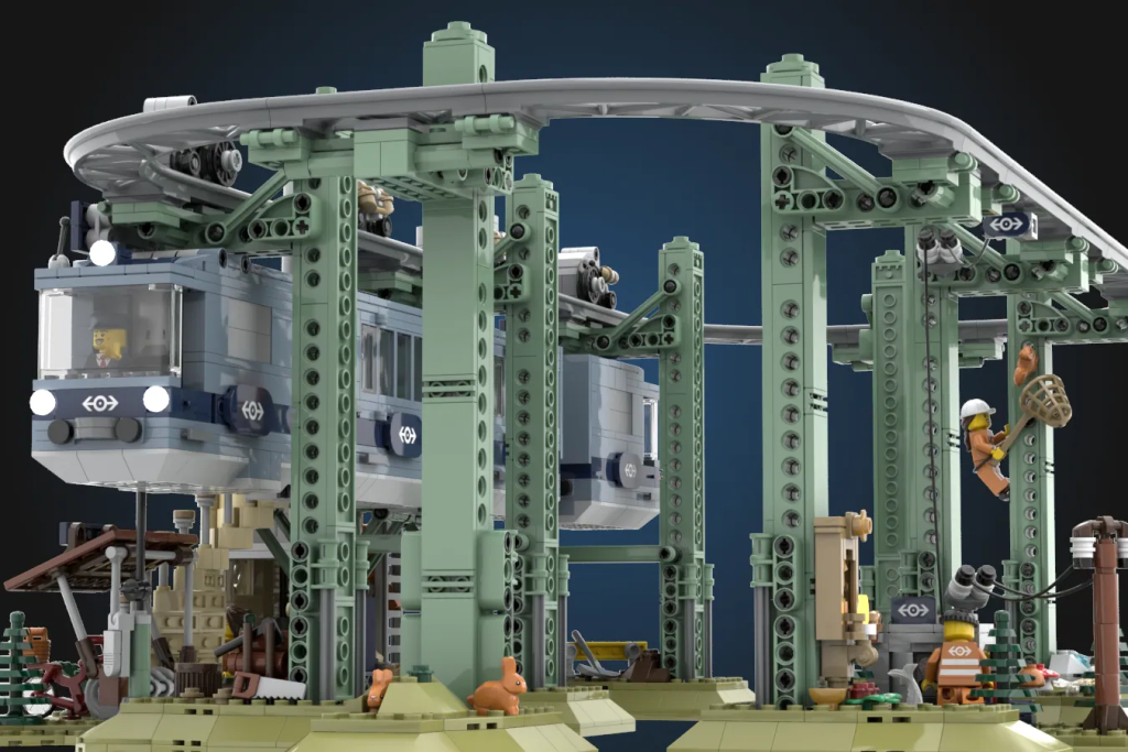 LEGO Ideas Working Suspension Railway 5 1024x683
