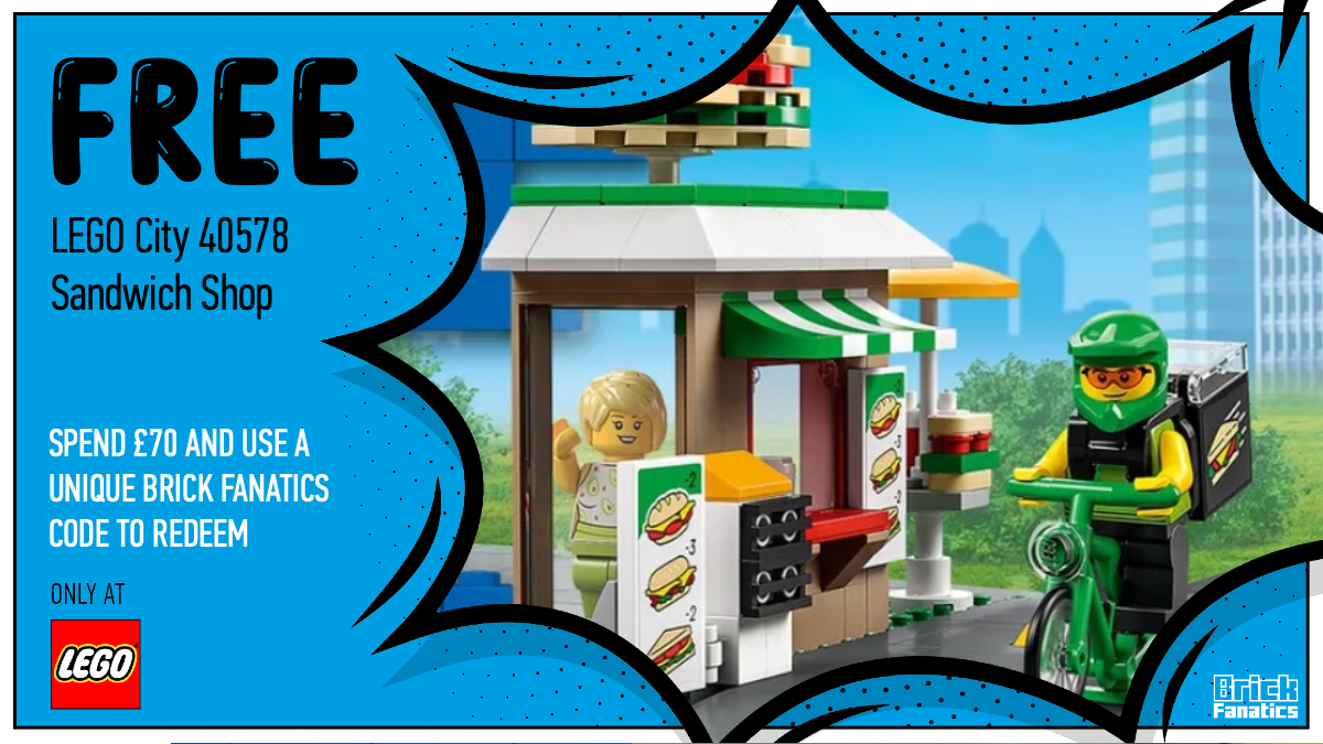 Exclusive LEGO 40578 Sandwich Shop GWP for Brick Fanatics readers