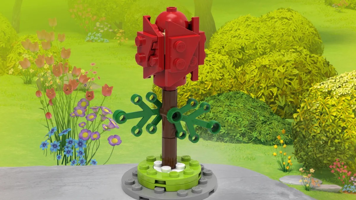 Free LEGO rose available in stores for a limited time