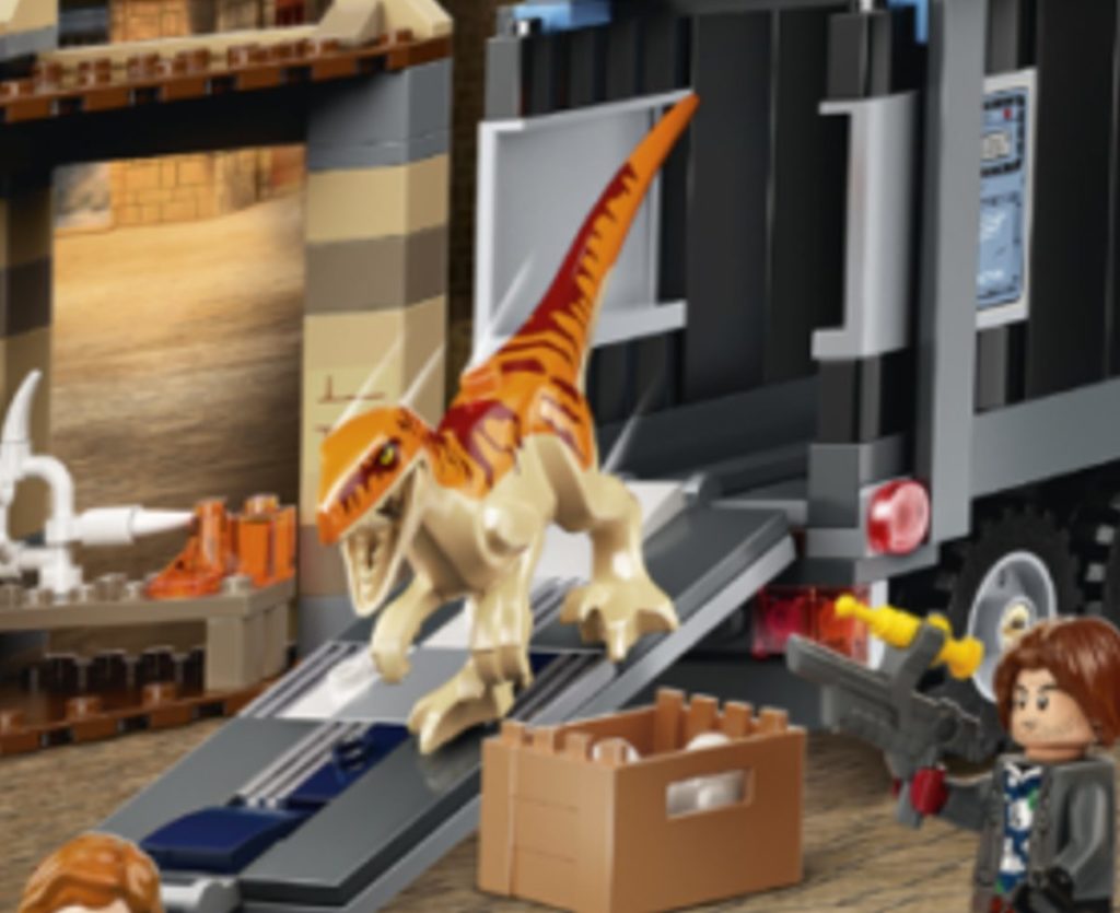 76948 LEGO Jurassic World T. rex Atrociraptor Dinosaur Breakout dinosaur 1024x835