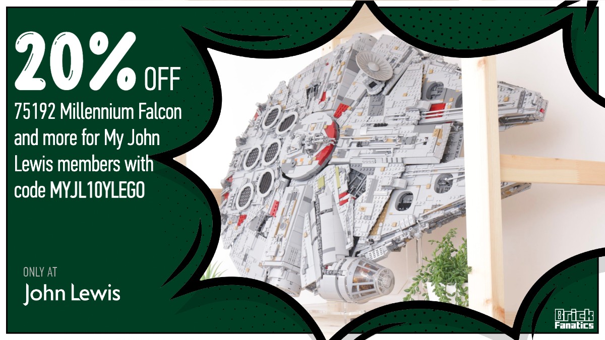 Save almost £150 on LEGO Star Wars 75192 Millennium Falcon at John Lewis