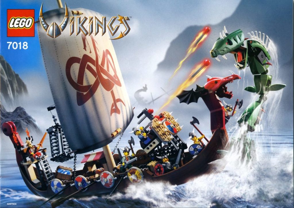 LEGO Vikings 7018 Viking Ship challenges the Midgard Serpent 1024x724