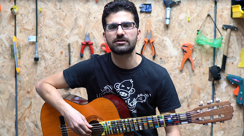 Fan builds the ultimate playable LEGO guitar