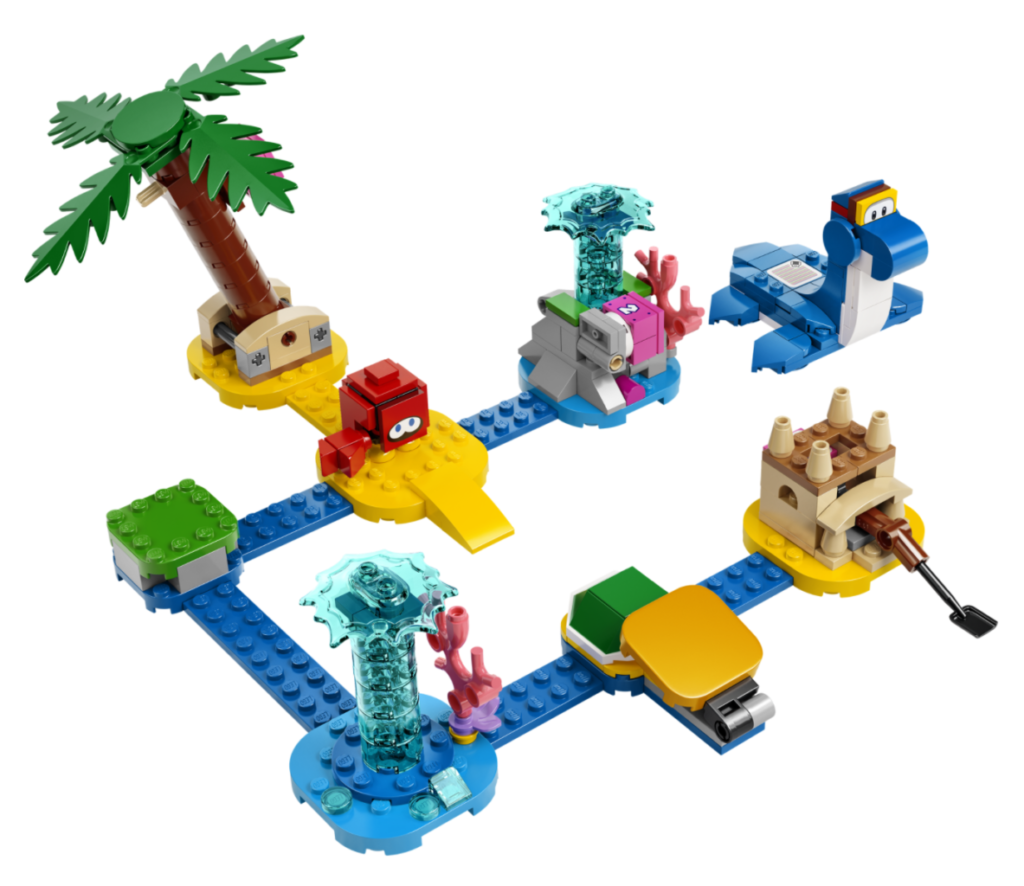 LEGO Super Mario 71398 Dorries Beachfront Expansion Set contents 1024x886