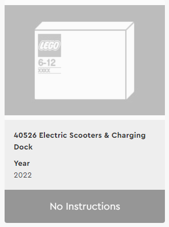 40526 Electric Scooters and Charging Dock