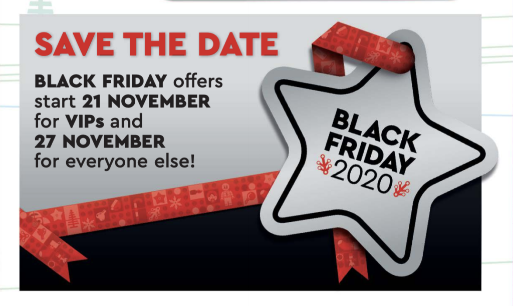 LEGO Black Friday 2020 dates confirmed