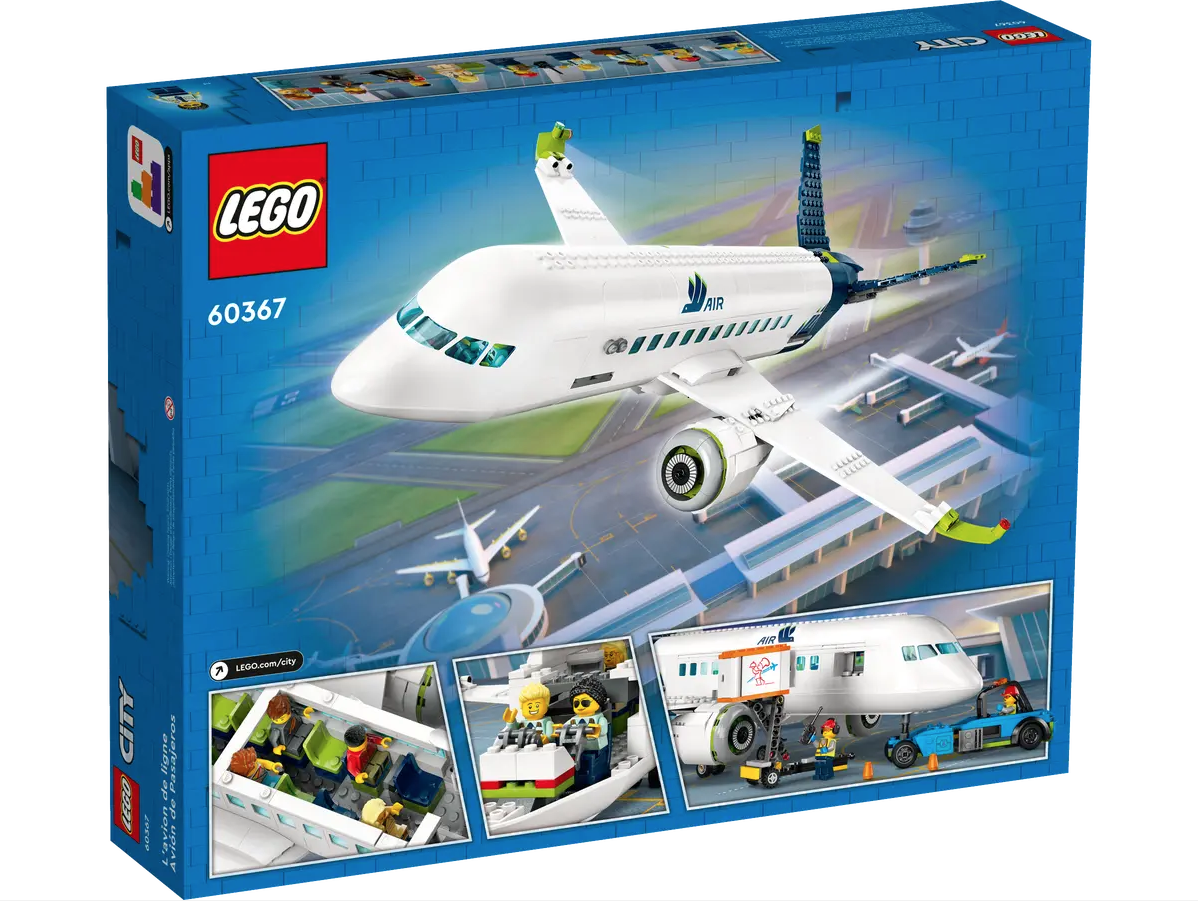 LEGO City 60367 Passenger Airplane box back