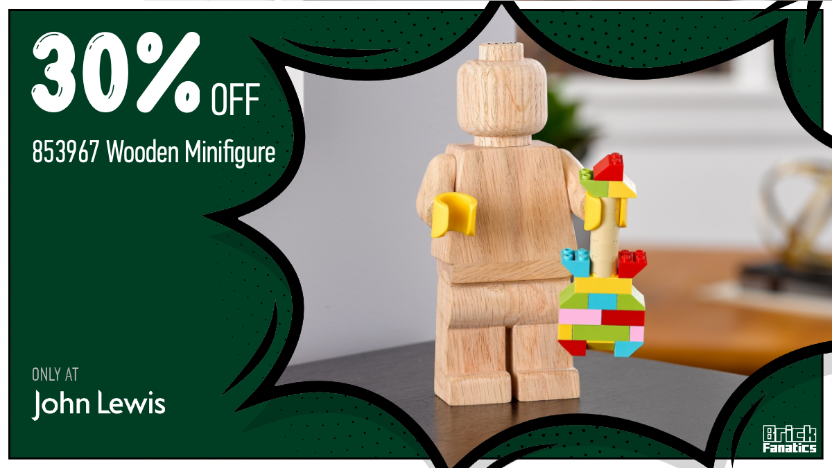 John Lewis clearance sale on retired LEGO Originals 853967 Wooden Minifigure