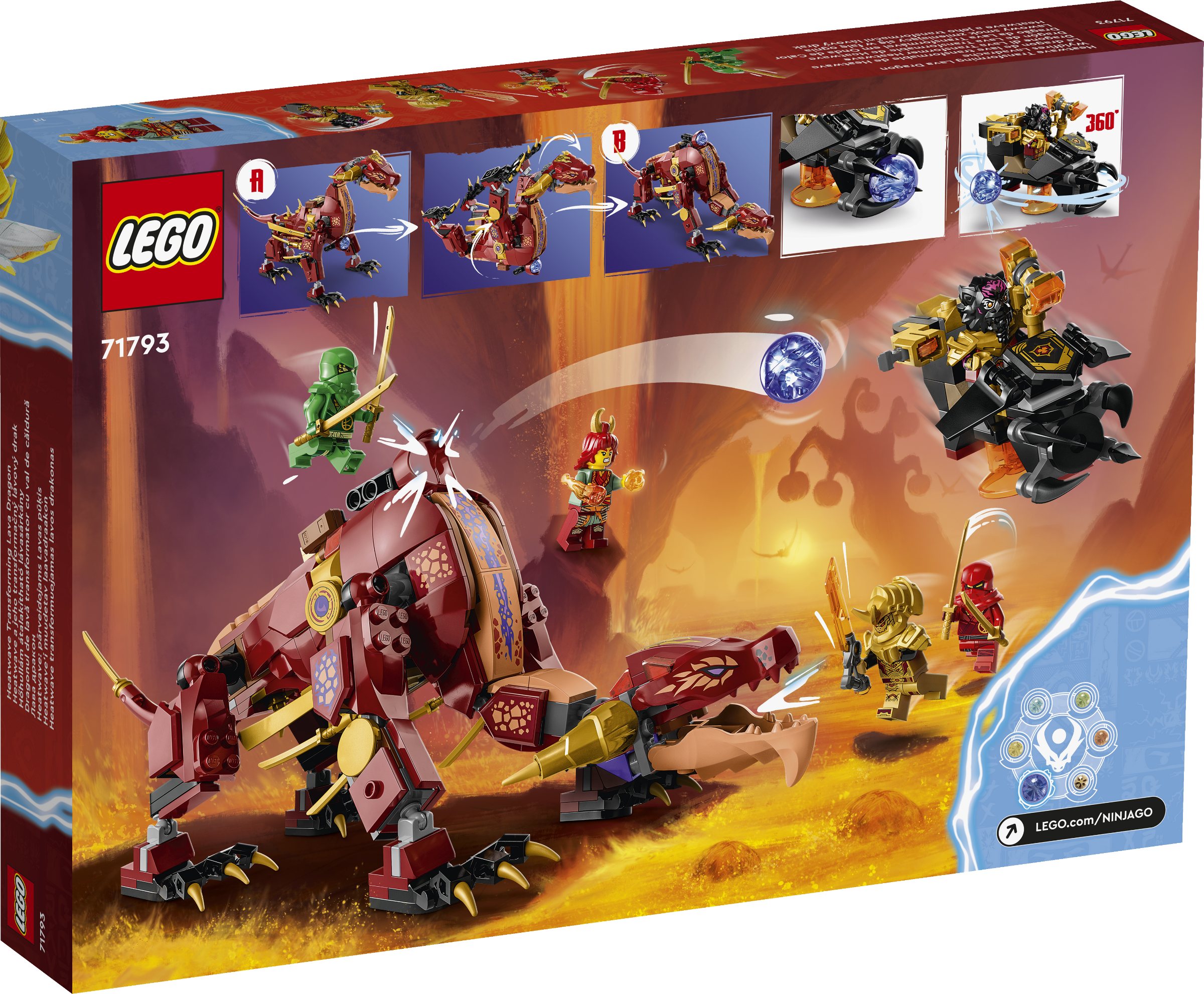 LEGO NINJAGO 71793 Heatwave Transforming Lava Dragon 2