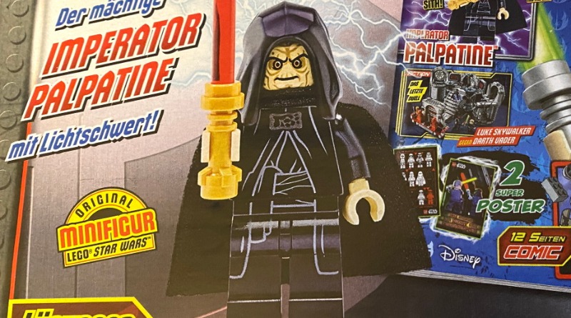 Issue 69 of the LEGO Star Wars magazine includes Emperor Palpatine minifigure