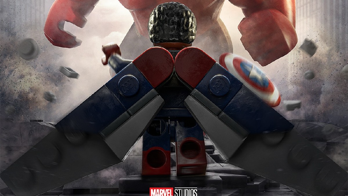 LEGO Marvel poster upgrades Captain America minifigure