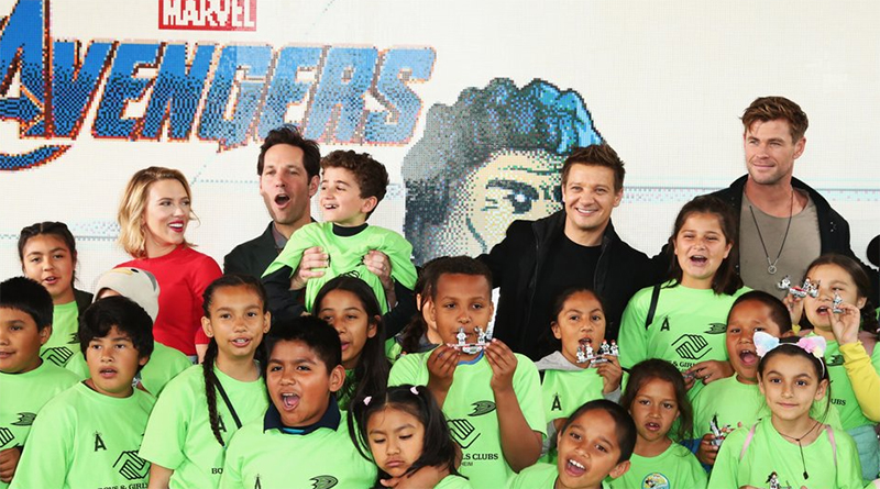 Avengers: Endgame stars turn up at LEGO Store Downtown Disney