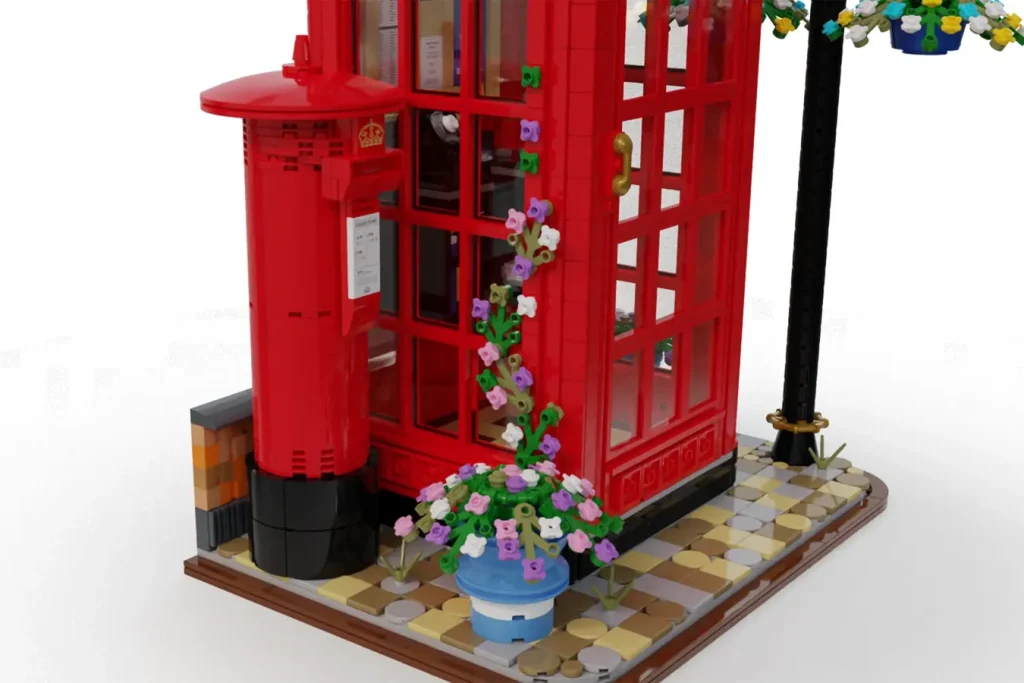 LEGO ideas original project red london telephone box postbox 1024x683