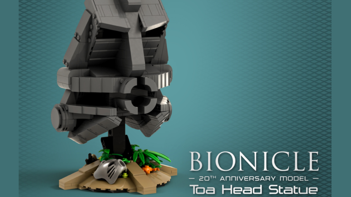BIONICLE: Toa Head Statue reaches 10,000 supporters on LEGO Ideas