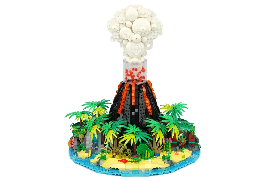 LEGO Ideas Working Volcano – With Erupting Lava 4 1024x687