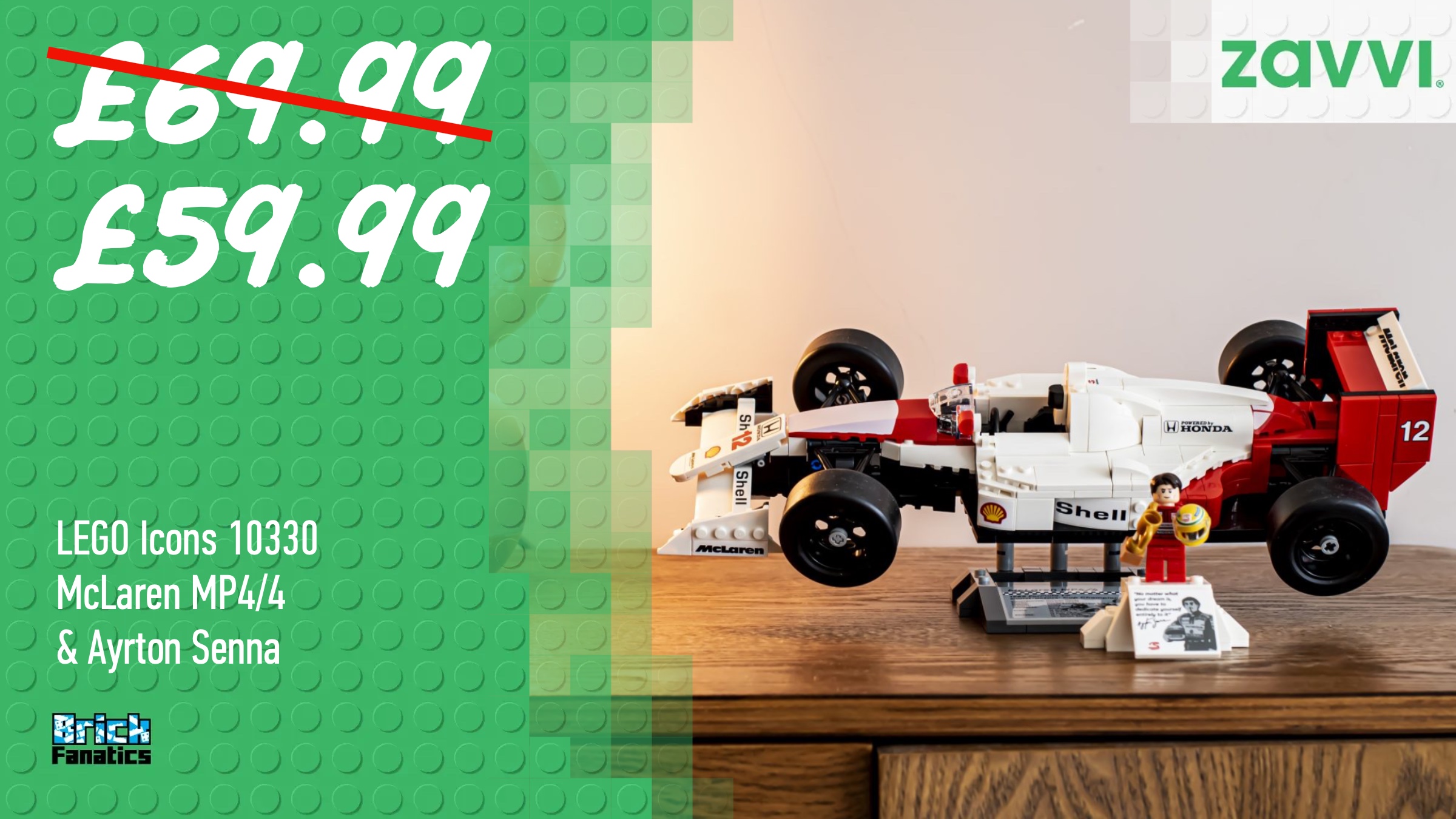 First discount on LEGO Icons 10330 McLaren MP4/4 & Ayrton Senna