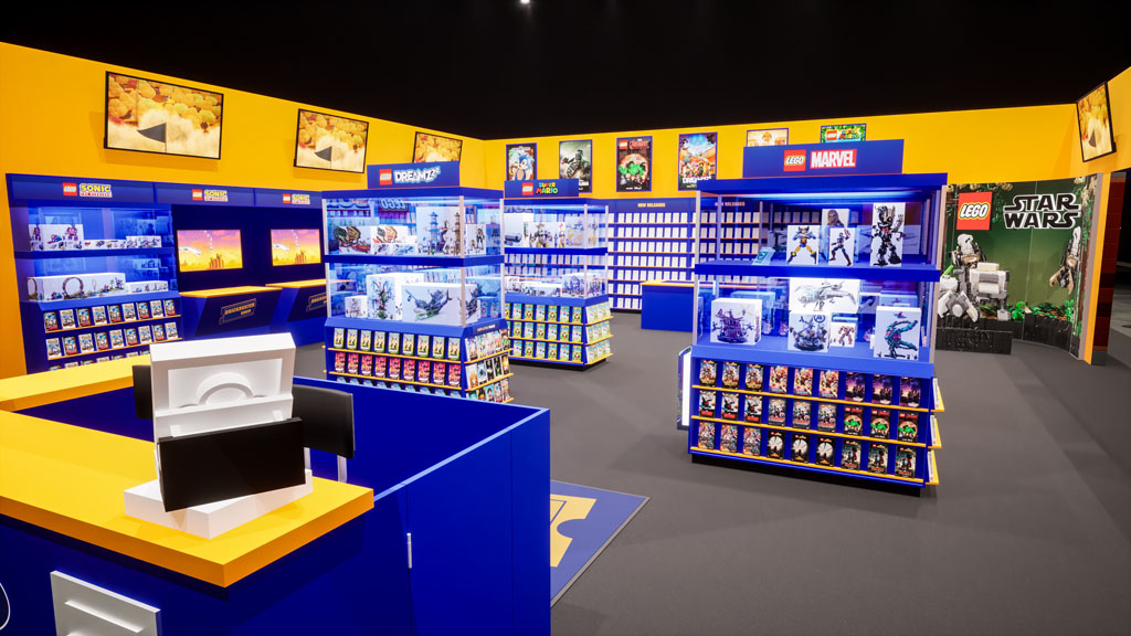 LEGO Brickbuster Video SDCC 2023 booth 2