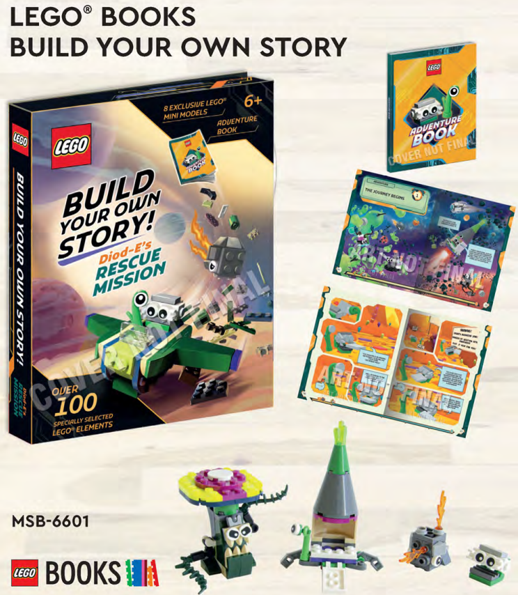 lego books build your own story diod e rescue mission