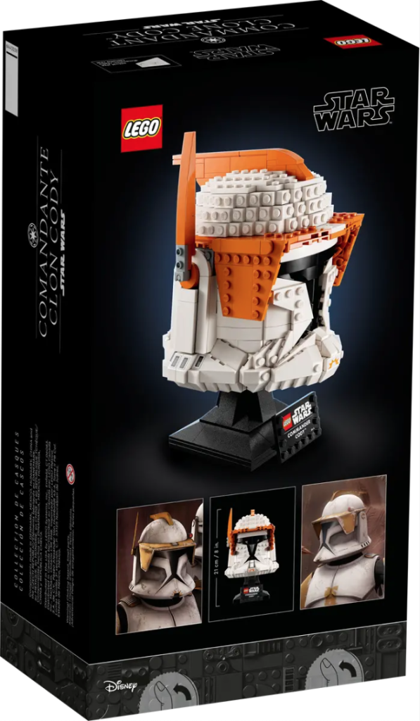 LEGO Star Wars 75350 Clone Commander Cody Helmet box back 597x1024
