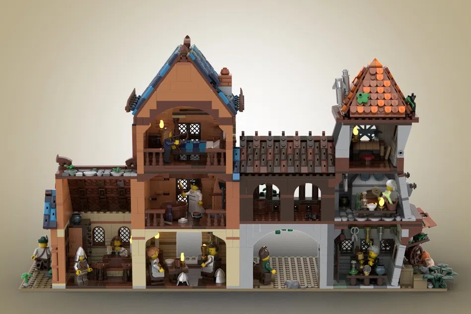 LEGO Ideas medieval tavern 1