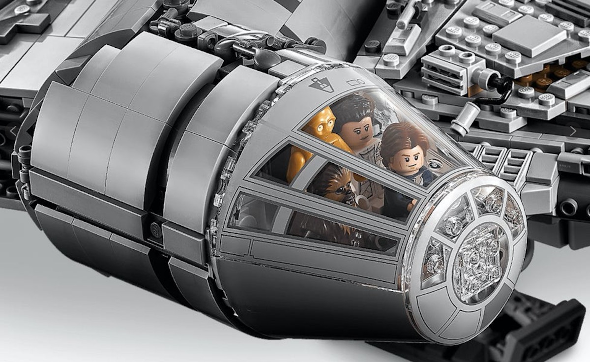 Life-size LEGO Millennium Falcon cockpit appears at Brooklyn Nets game