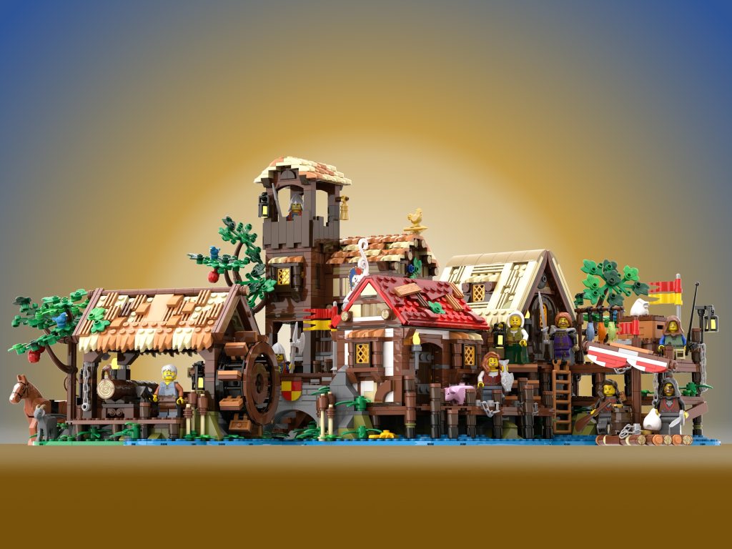LEGO bricklink series 7 medieval fishing village 1024x768