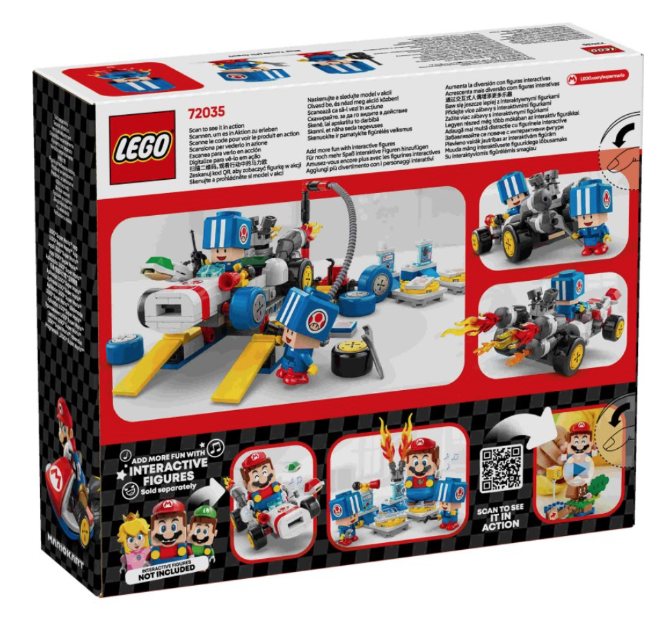 LEGO Mario Kart 72035 Toads Garage box back
