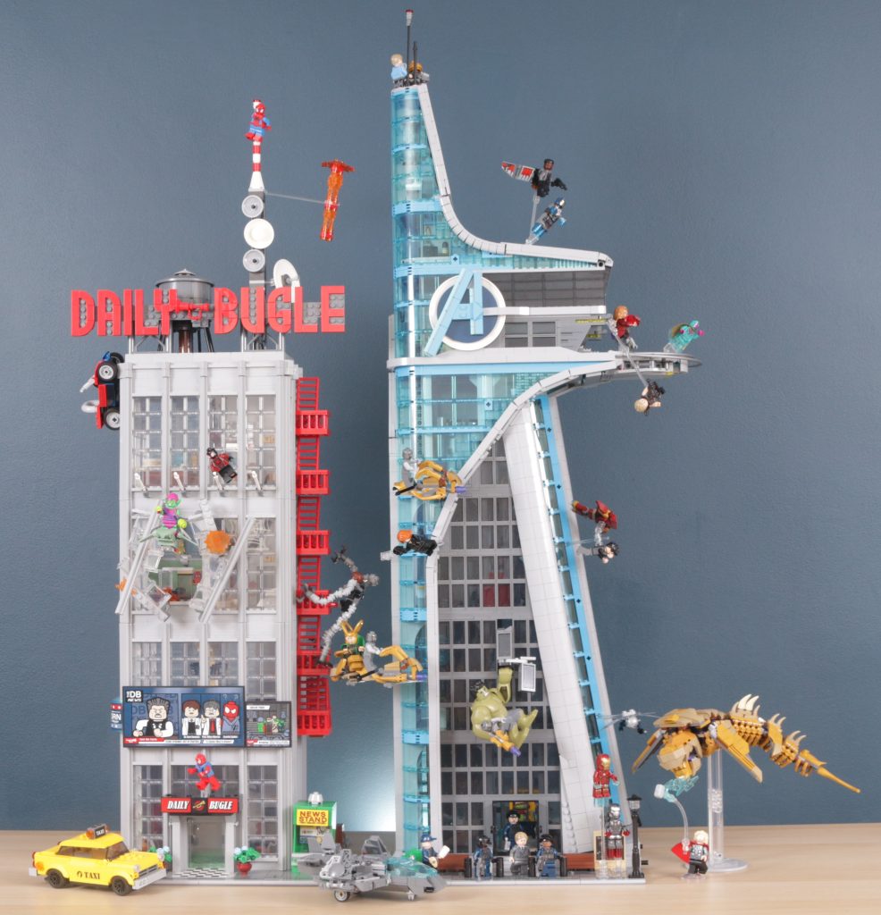 LEGO Marvel 76269 Avengers Tower review andn 76178 Daily Bugle comparison 93 986x1024