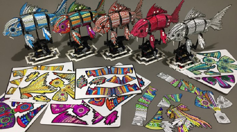 LEGO FORMA encourages colouring in with 81003 Ink Koi Skin