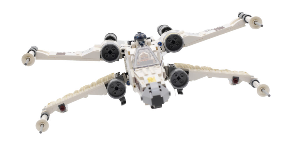 front on wings open