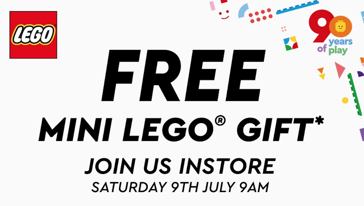 Free LEGO 90 Years of Play gift event at Smyths Toys