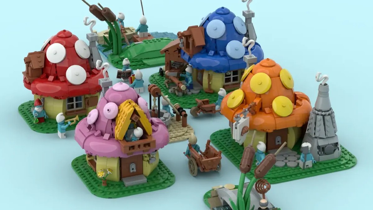 The Smurfs are smurfing their way to a LEGO Ideas review