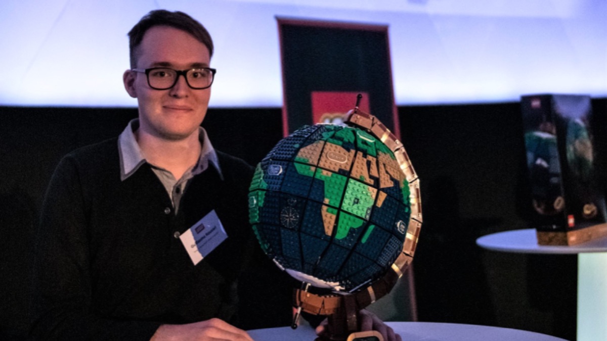 Get your copy of LEGO Ideas 21332 The Globe signed by the fan designer
