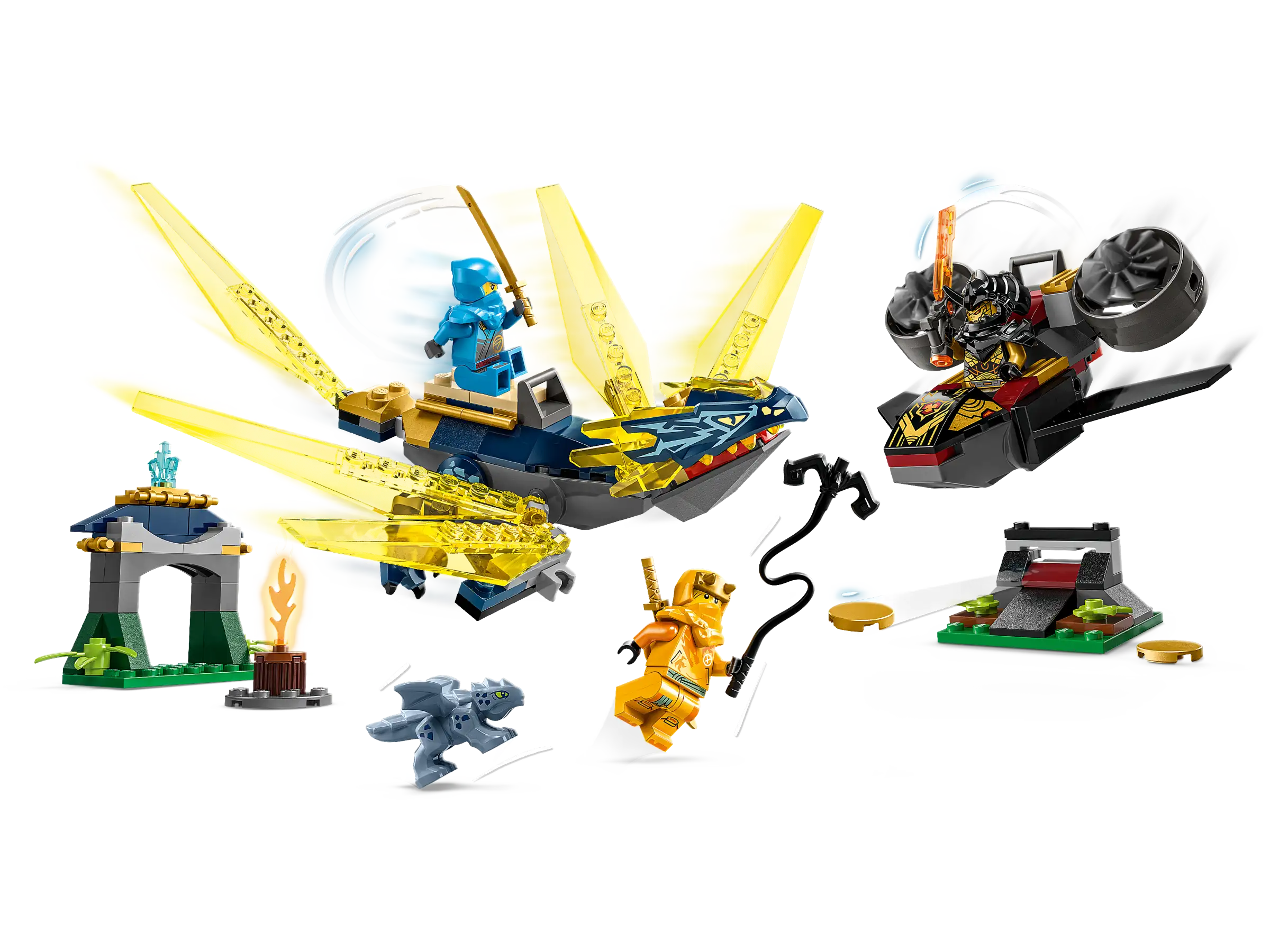 LEGO NINJAGO 71798 Nya and Arins Baby Dragon Battle 2