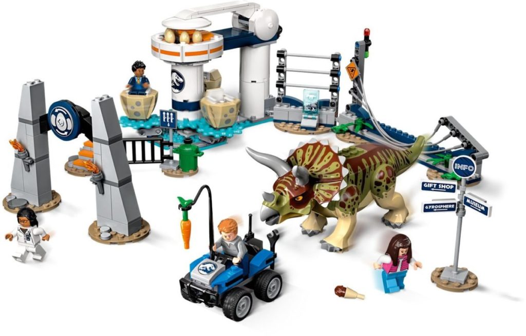 75937 Triceratops Rampage Jurassic World 1024x655