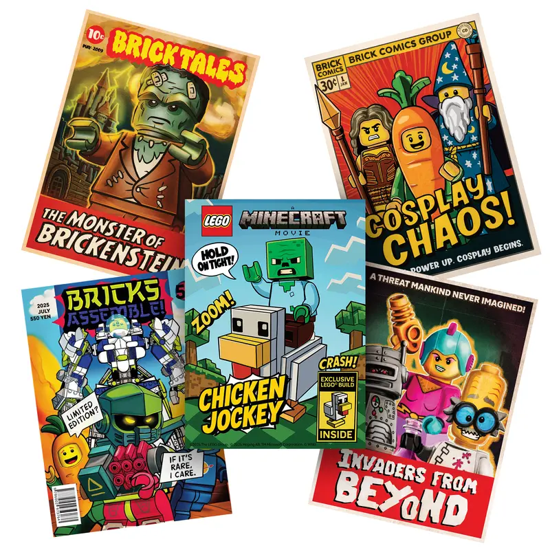 LEGO Comic Covers San Diego Comic Con Digital Posters Insiders reward