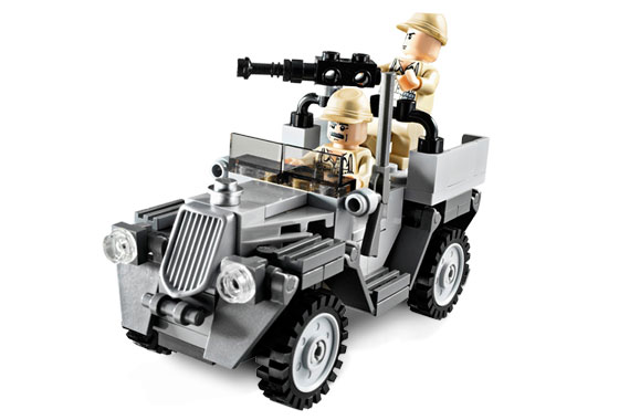 7622 Race for the Stolen Treasure Car and Soldiers Indiana Jones