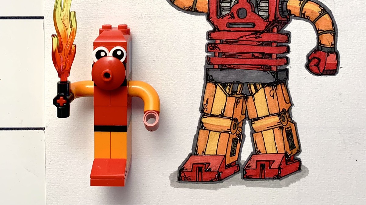 LEGO Classic BIONICLE Tahu concept drawing revealed