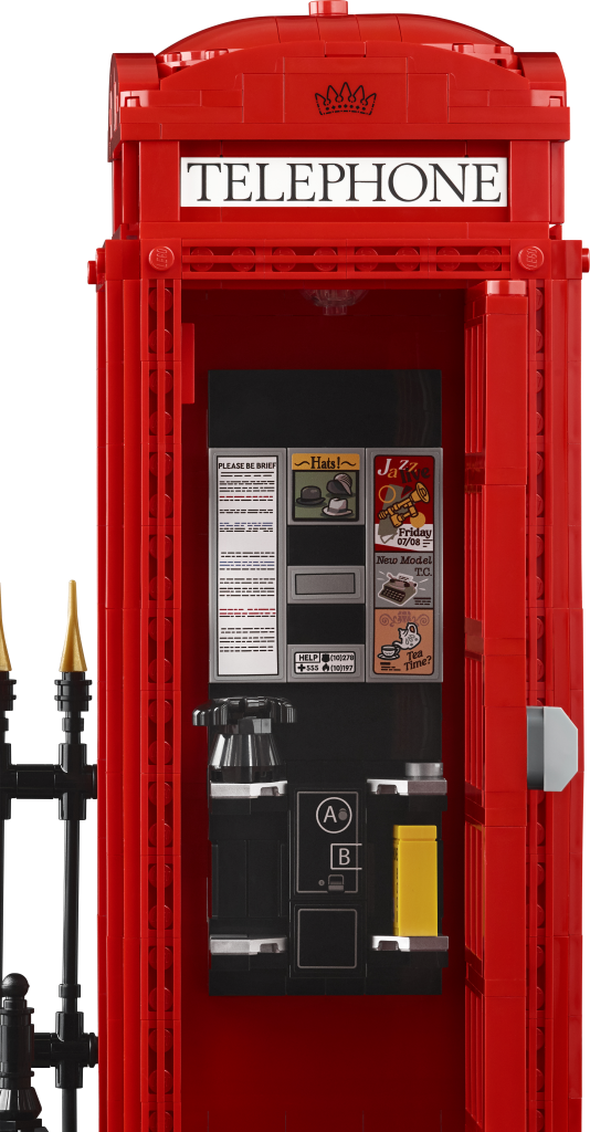 LEGO Ideas 21347 red london telephone box product shot 7 1 534x1024