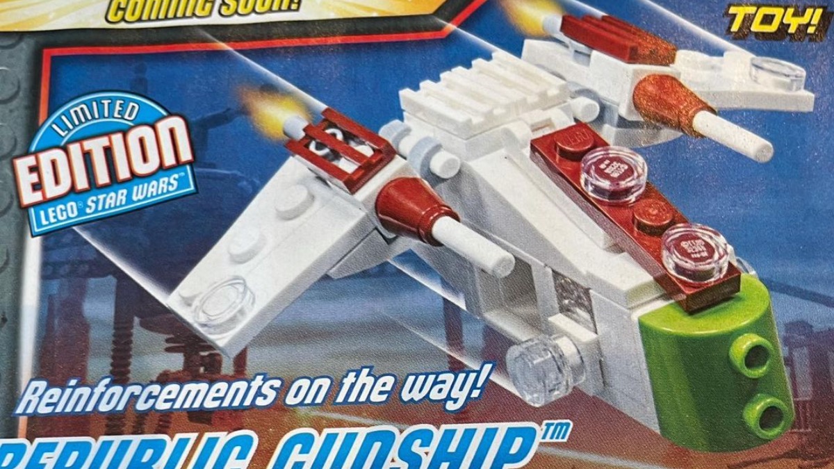 Next month’s LEGO Star Wars magazine includes a more affordable Republic Gunship
