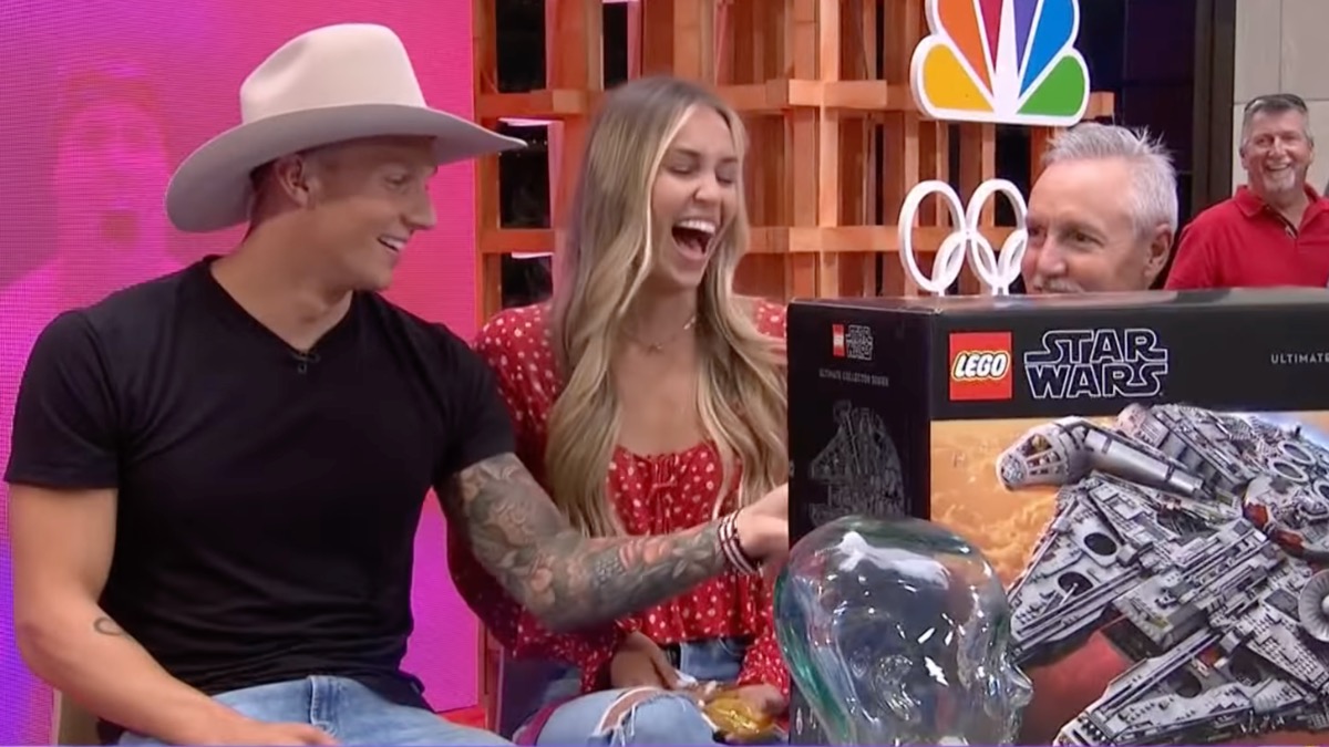 Olympic gold medallist receives dream LEGO Star Wars gift