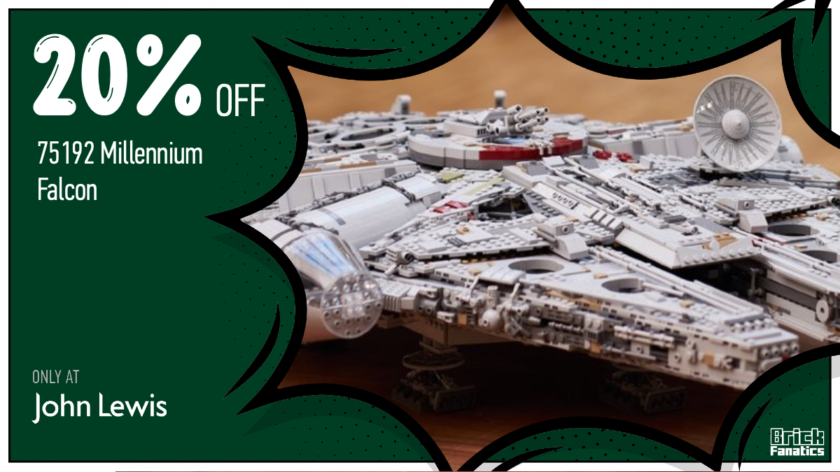 Head to John Lewis for a massive 20% off LEGO Star Wars 75192 Millennium Falcon