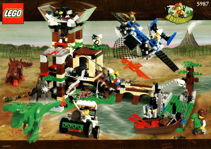 LEGO Adventurers Dino Island 5987 Dino Research Compound