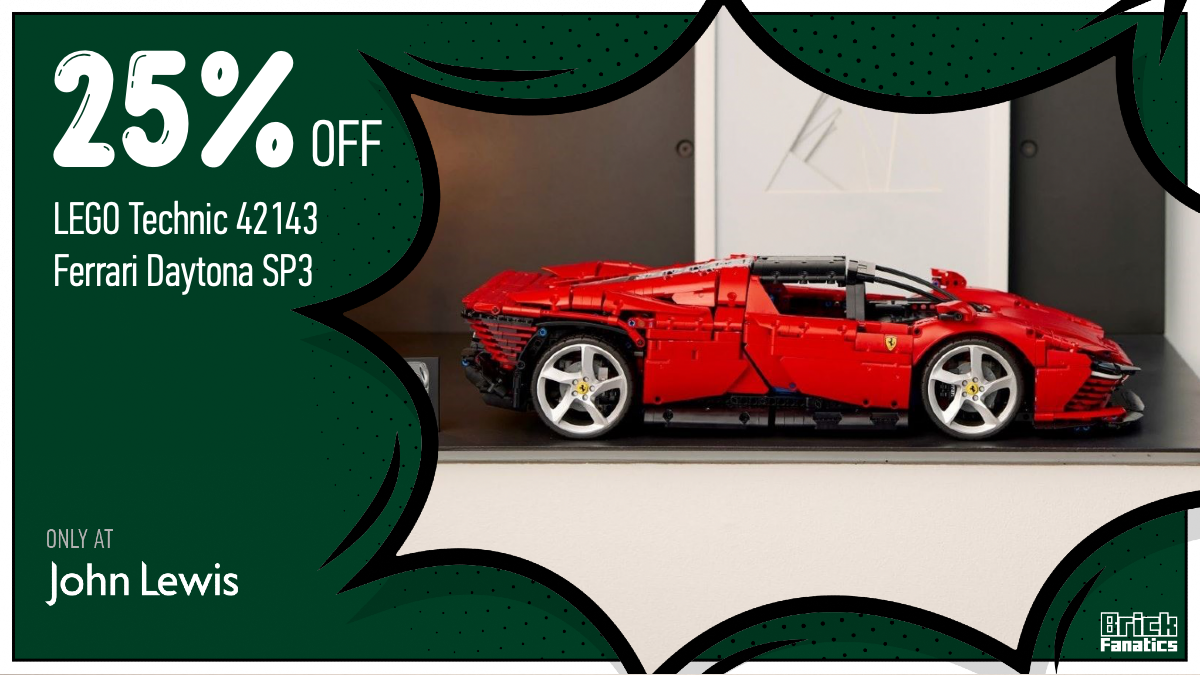 John Lewis offering massive discount on LEGO Technic 42143 Ferrari Daytona SP3 