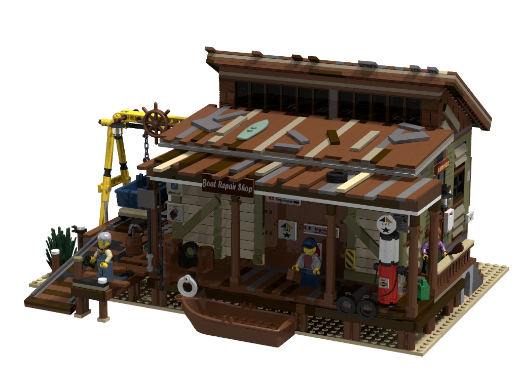 BrickLink Designer Program Boat Repair Shop