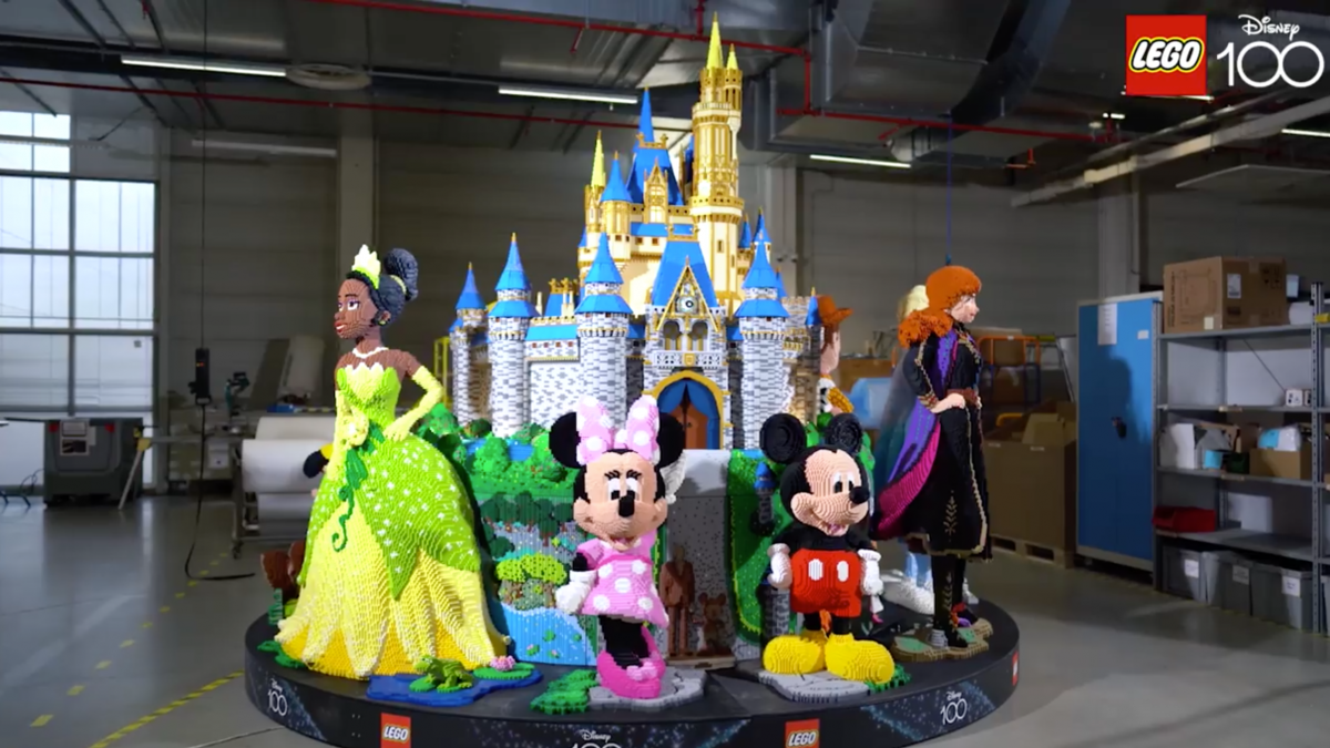 Impressive LEGO Disney 100 supersized Cinderella’s Castle build revealed