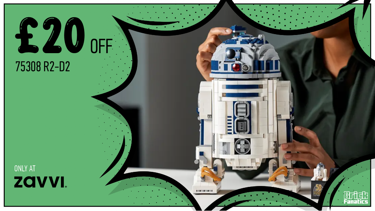 Head over to Zavvi and save £20 on LEGO Star Wars 75308 R2-D2